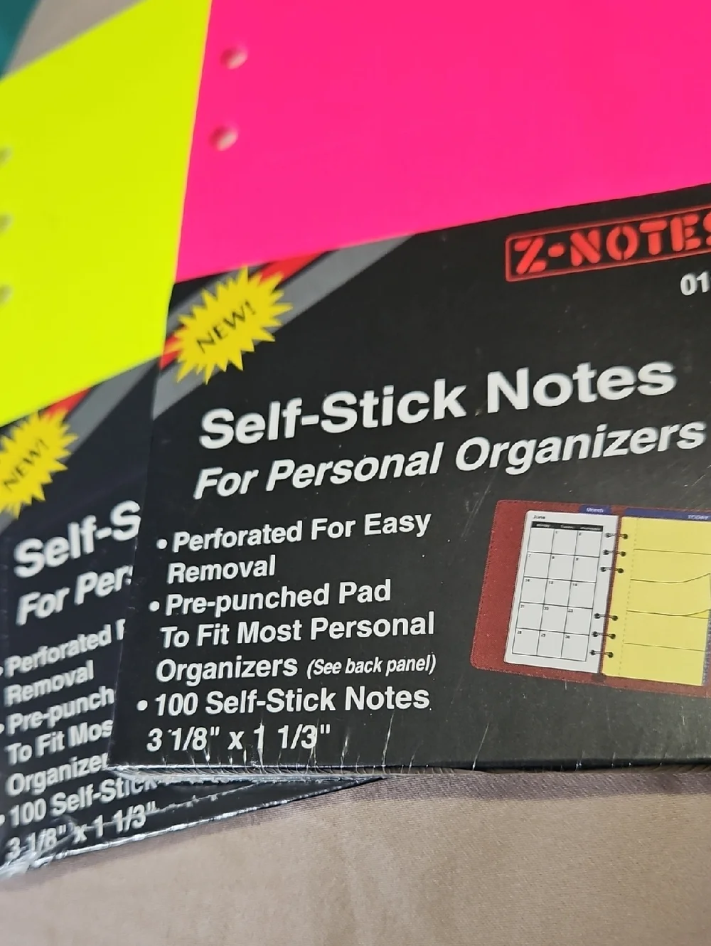 Vintage New 9 Piece Bundle 6 Ring Planning Organizer System Refills Note Pads